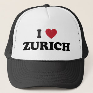 I Heart Zurich Switzerland Trucker Hat