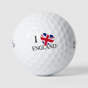 I Heartflag England bk cwb gbcnt Golf Balls
