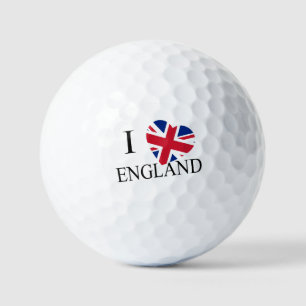 I Heartflag England bk va gbcnt Golf Balls