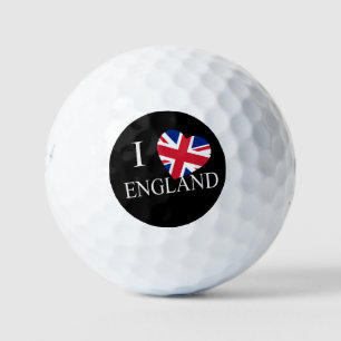 I Heartflag England wt be6 gbt Golf Balls