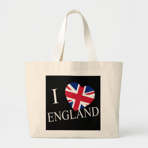 I Heartflag England wt jtcnt Large Tote Bag
