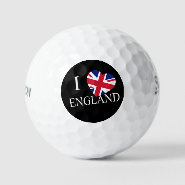 I Heartflag England wt ssf gbcnt Golf Balls (Front)