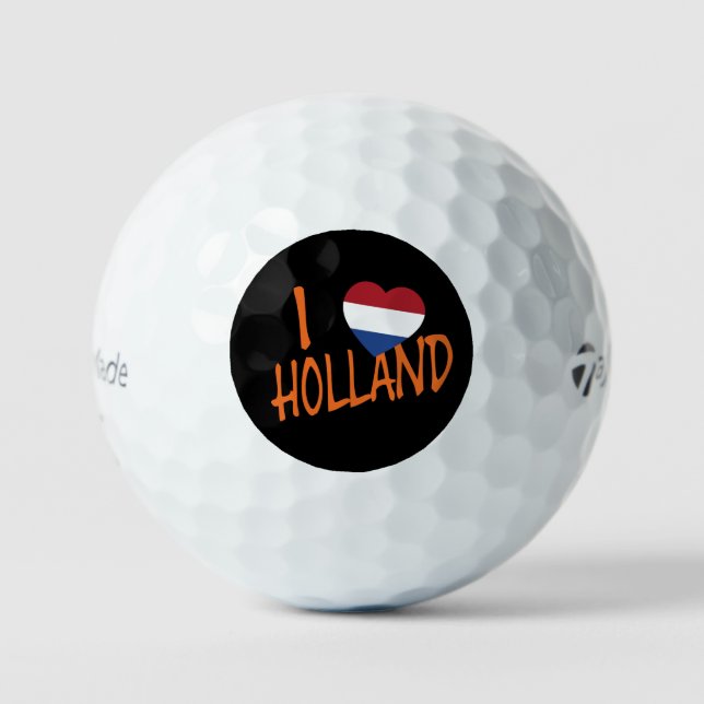 I Heartflag Holland or on bk tmtp5 gbcnt Golf Balls (Front)