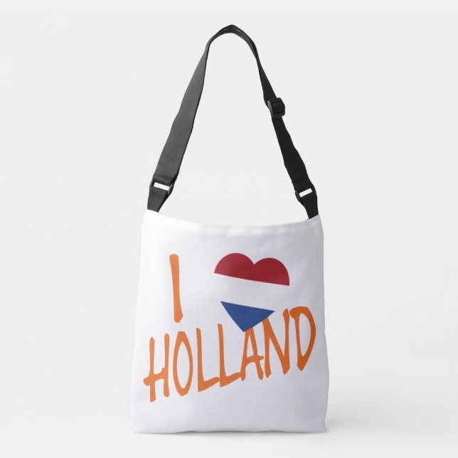 I Heartflag Holland or on wt cbbcnt Crossbody Bag (Front)