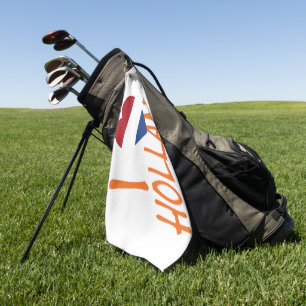 I Heartflag Holland or on wt gtcnt Golf Towel