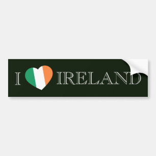 I Heartflag Ireland bscn Bumper Sticker