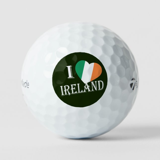 I Heartflag Ireland wt tmtp5 gbcnt Golf Balls (Front)