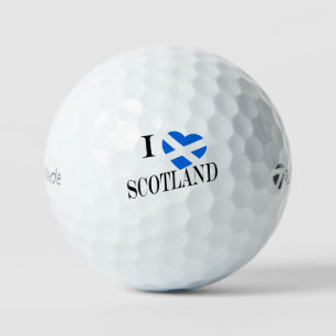 I Heartflag Scotland bk tmtp5 gbcnt Golf Balls
