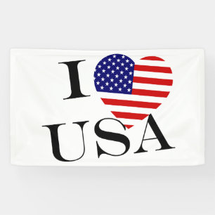 I Heartflag USA bk (h) bnrcn Banner