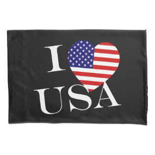 I Heartflag USA wt pccnt Pillowcase