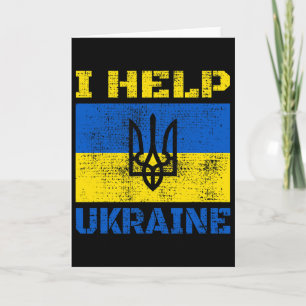 I Help Ukraine Support Ukrainian I Stand With Ukra Card