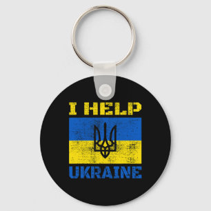 I Help Ukraine Support Ukrainian I Stand With Ukra Key Ring