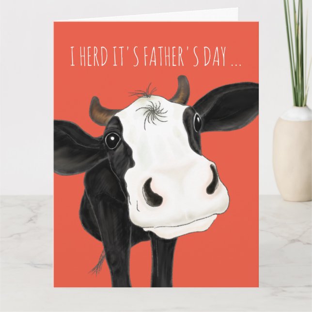 "I Herd it's Father's Day" Card (Front)