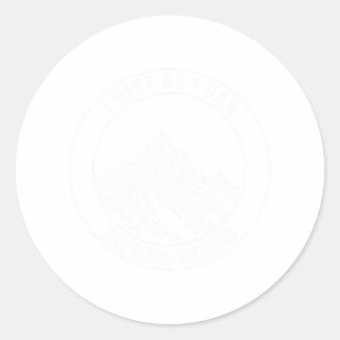 I Hike So I Can Eat More Snacks Funny Hiking Classic Round Sticker
