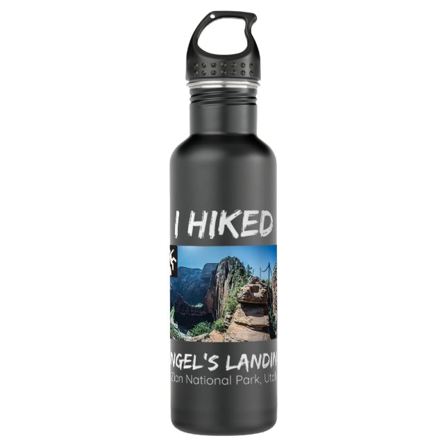 I Hiked Angel's Landing Zion National Park Utah Pr 710 Ml Water Bottle (Front)