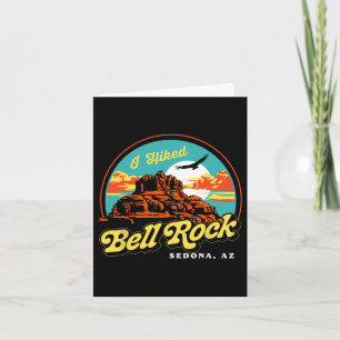 I Hiked Bell Rock Retro Sedona Arizona Vintage Hik Card