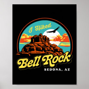 I Hiked Bell Rock Retro Sedona Arizona Vintage Hik Poster