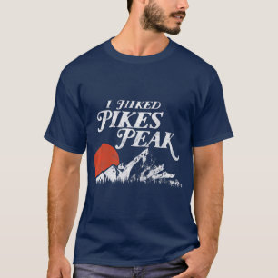 I Hiked Pikes Peak  Retro Souvenir Colorado T-Shirt