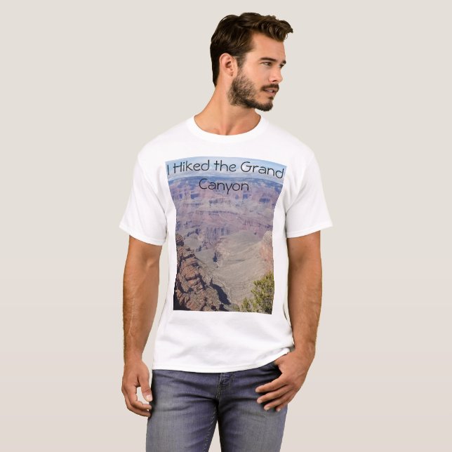 I Hiked the Grand Canyon for men T-Shirt (Front Full)