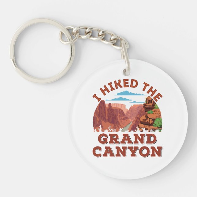 I Hiked The Grand Canyon Key Ring (Front)