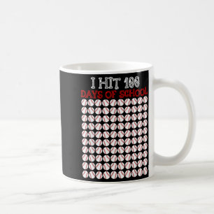 I Hit 100 Days Of School Baseball Lover Teacher St Coffee Mug