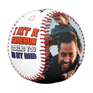 I Hit A Homerun Dad Photo Fathers Day Baseball