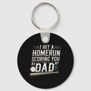 I Hit A Homerun Scoring You As My Dad --------  Key Ring