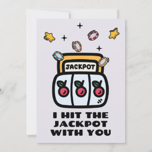 I HIT THE JACKPOT WITH YOU HOLIDAY CARD