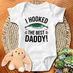 I Hooked The Best Daddy Baby Bodysuit