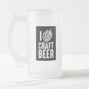 I Hop Craft Beer Frosted Glass Beer Mug