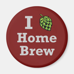 I [hop] Home Brew Magnet