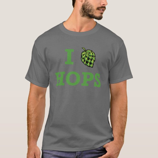 I [hop] Hops Shirt (Front)