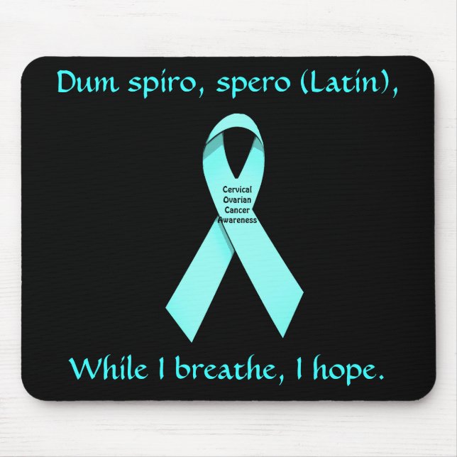 I Hope Cervical Cancer Awareness Mousepad (Front)