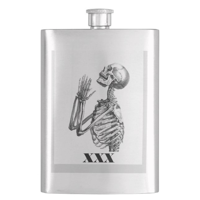 I Hope This Doesn't Kill Me Hip Flask (Front)