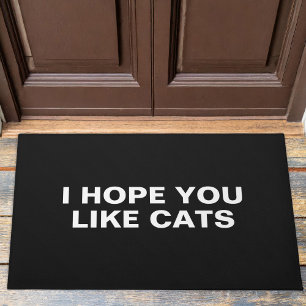 I Hope You Like Cats Doormat