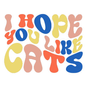 I Hope You Like Cats Retro Style Sandstone Coaster