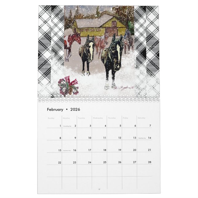 I hope you Love winter horse calendar  (Feb 2026)