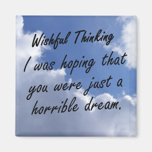 I hoped that you were just a dream magnet