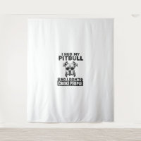 I Hug My Pitbull So I Dont Choke People Funny Dog