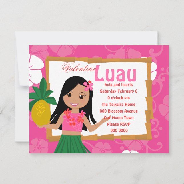 I Hula-Love You Invitation (Front)