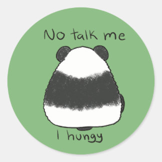 I Hungy Classic Round Sticker