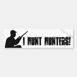 I hunt hunters sticker