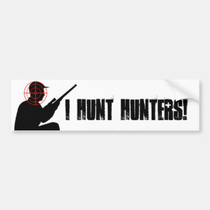 I hunt hunters with target sticker
