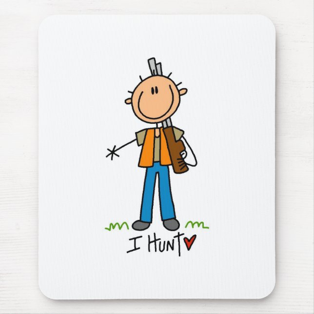 I Hunt Mouse Mat (Front)