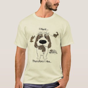 I Hunt PBGV - Grey T-Shirt