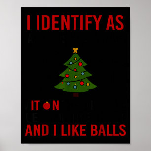 I Identify As A Christmas Tree Lot On The Outside Poster