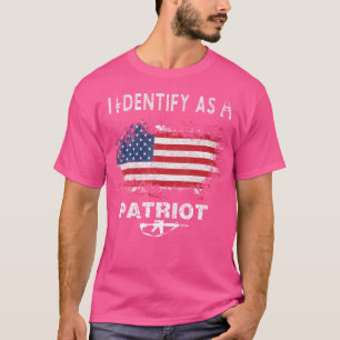I Identify As A Patriot American Flag 2Nd Amendmen T-Shirt