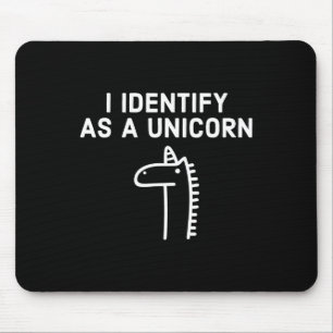 I Identify As A Unicorn - Halloween Mouse Mat