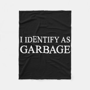 I Identify As Garge Trump Funny Political Fleece Blanket
