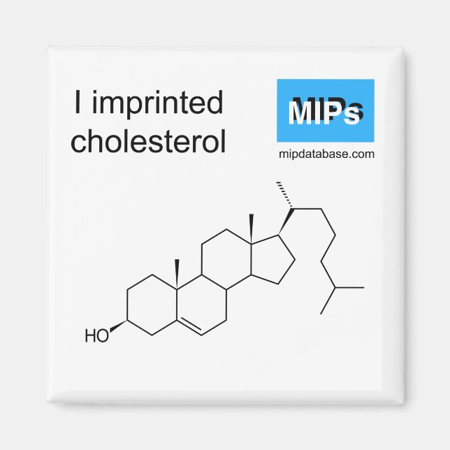 I imprinted cholesterol magnet (Front)